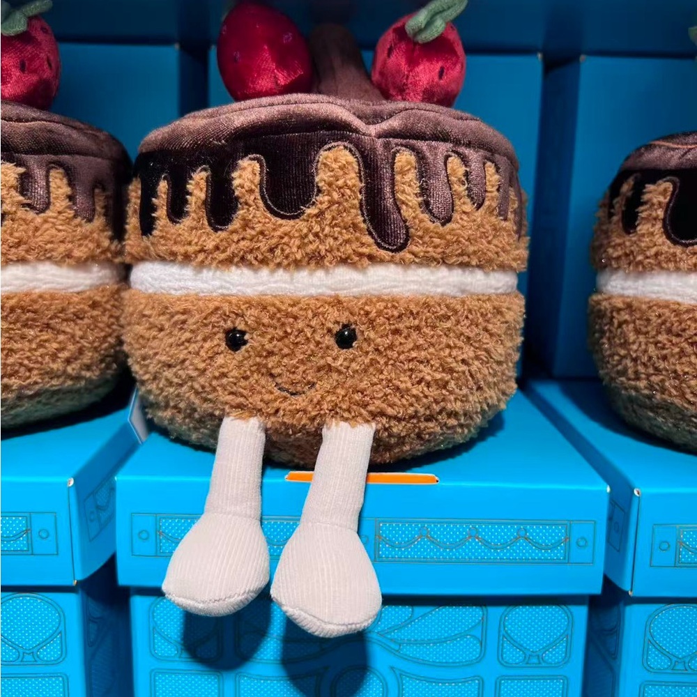 Jellycat London Exclusive Chocolate Brown Plush Cake